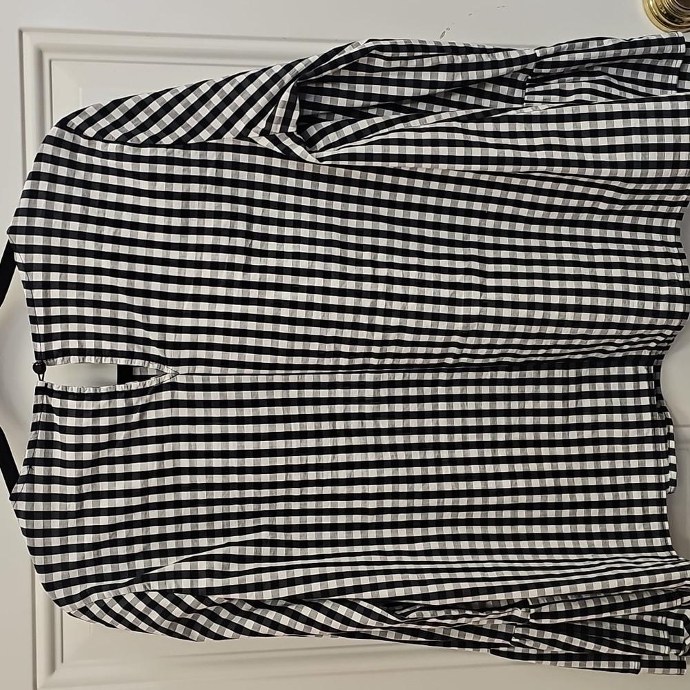 Halogen, Gingham, Blouse, Office, Party, Casual, Basic, Relax, Baggy, Lightweigh - Picture 4 of 5